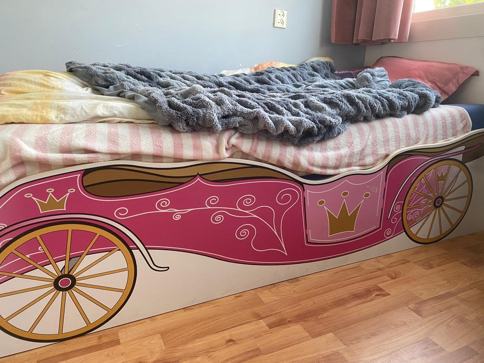 Prinsessenbed 200x80 cm met lattenbodem, Kinderen en Baby's, Kinderkamer | Bedden, Ophalen, Gebruikt, 70 tot 85 cm, Lattenbodem