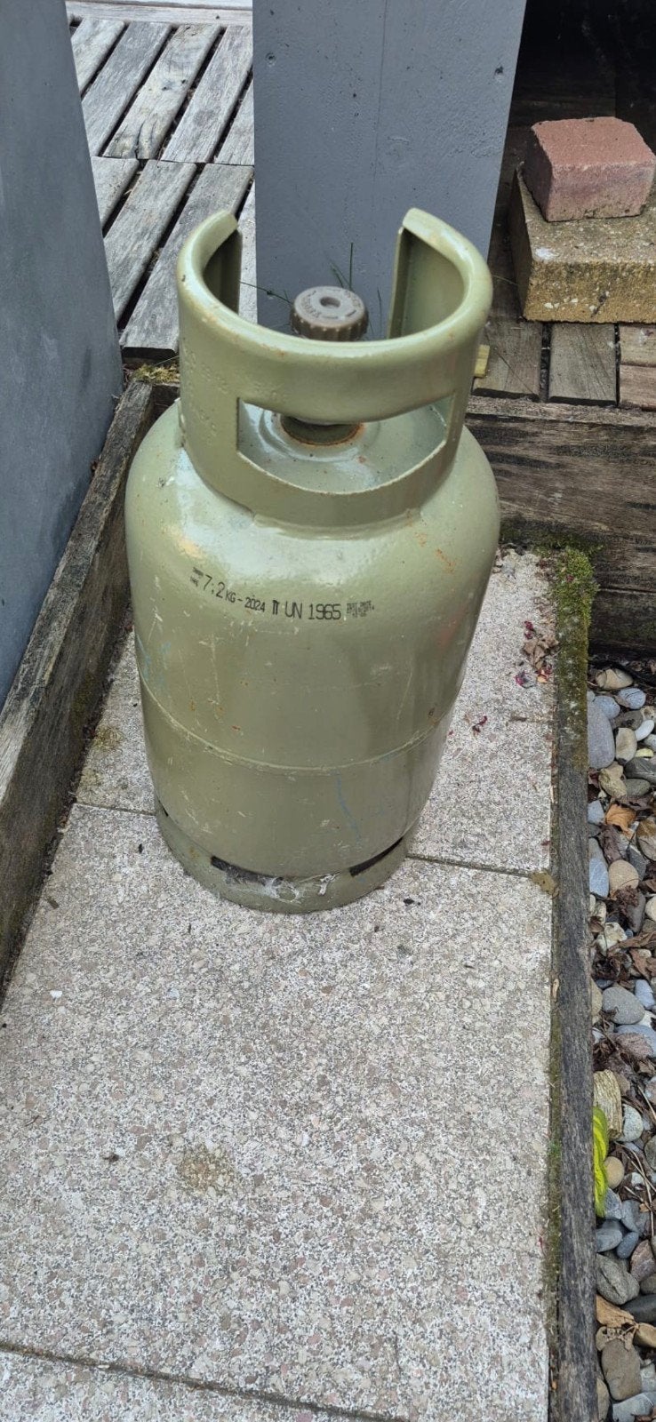 Lege gastank 7.2 kg, Ophalen, Gebruikt