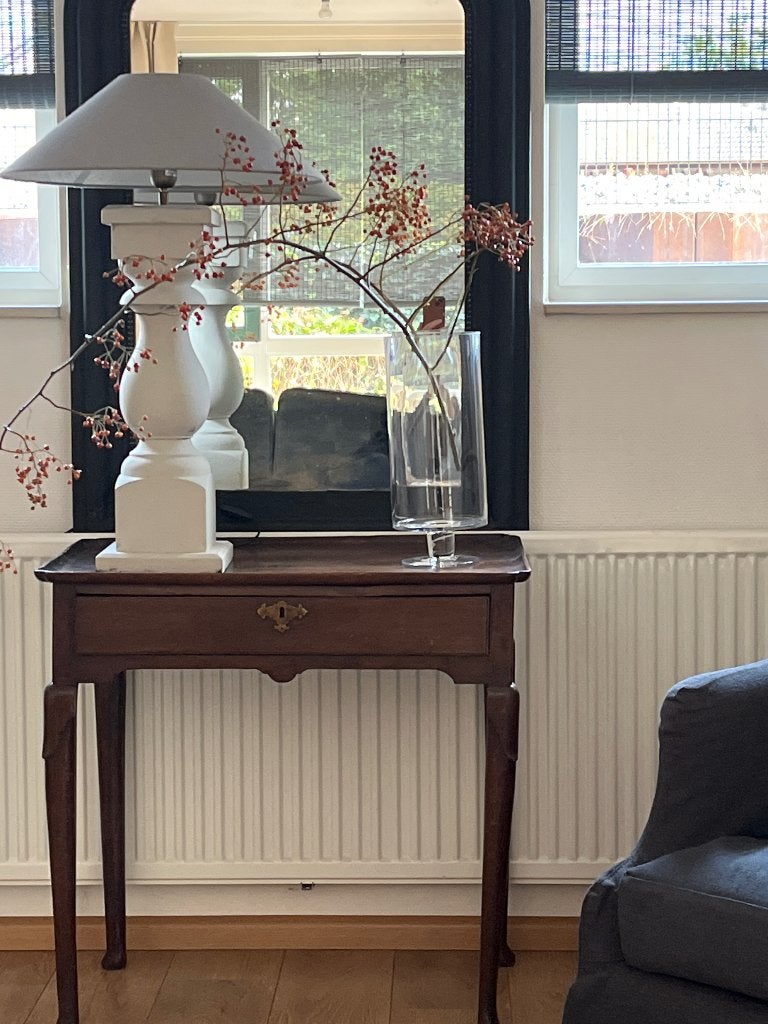 Oud Side table, Ophalen, Gebruikt, 50 tot 100 cm, Klassiek rustiek antiek