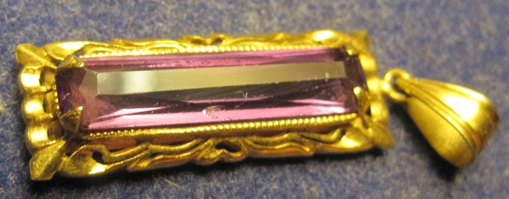 Natuurlijke kleurwisseling Spinel 18K gouden hanger zeldzaam, Ophalen, Goud, Hanger, Met edelsteen