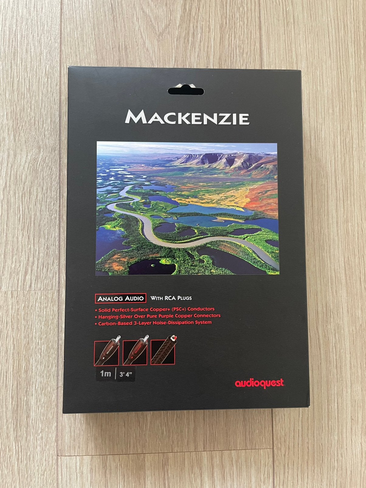 AudioQuest Mackenzie RCA interlinks 1 meter, Ophalen of Verzenden, Zo goed als nieuw, Minder dan 2 meter, Interlink-kabel