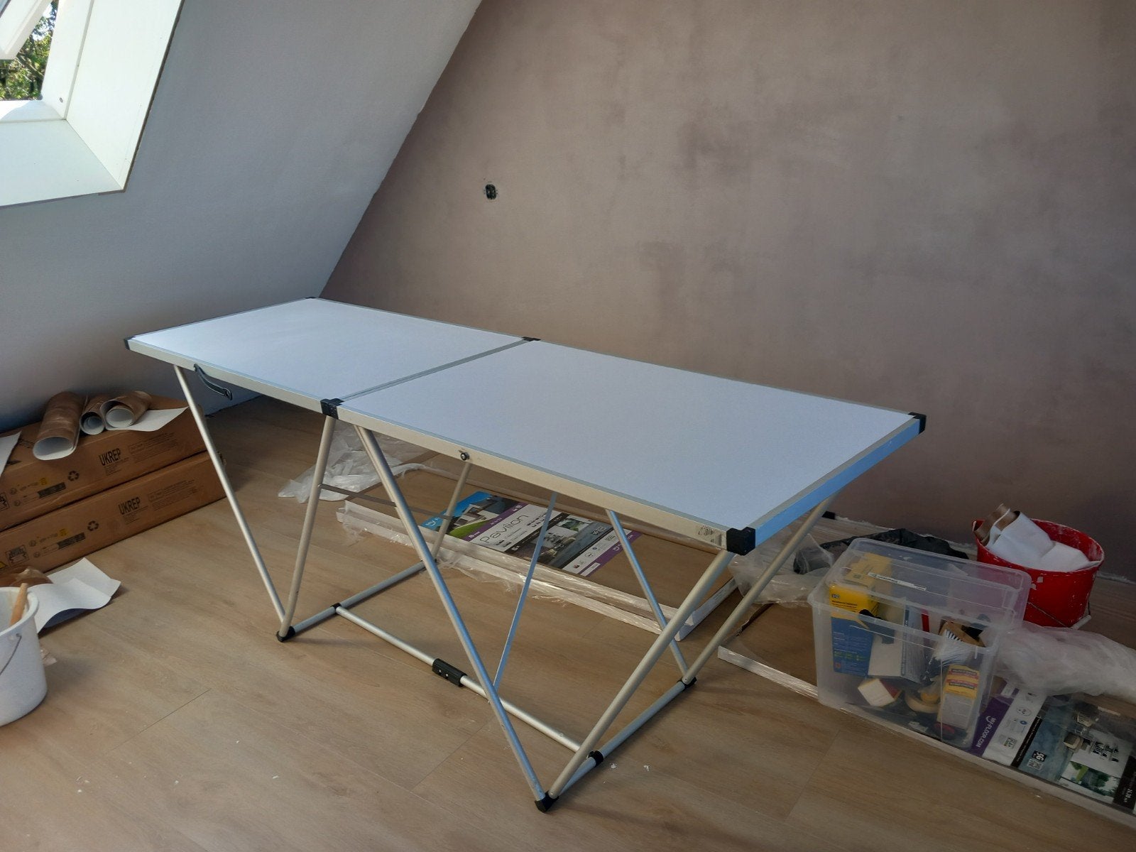behangtafel te huur, Ophalen
