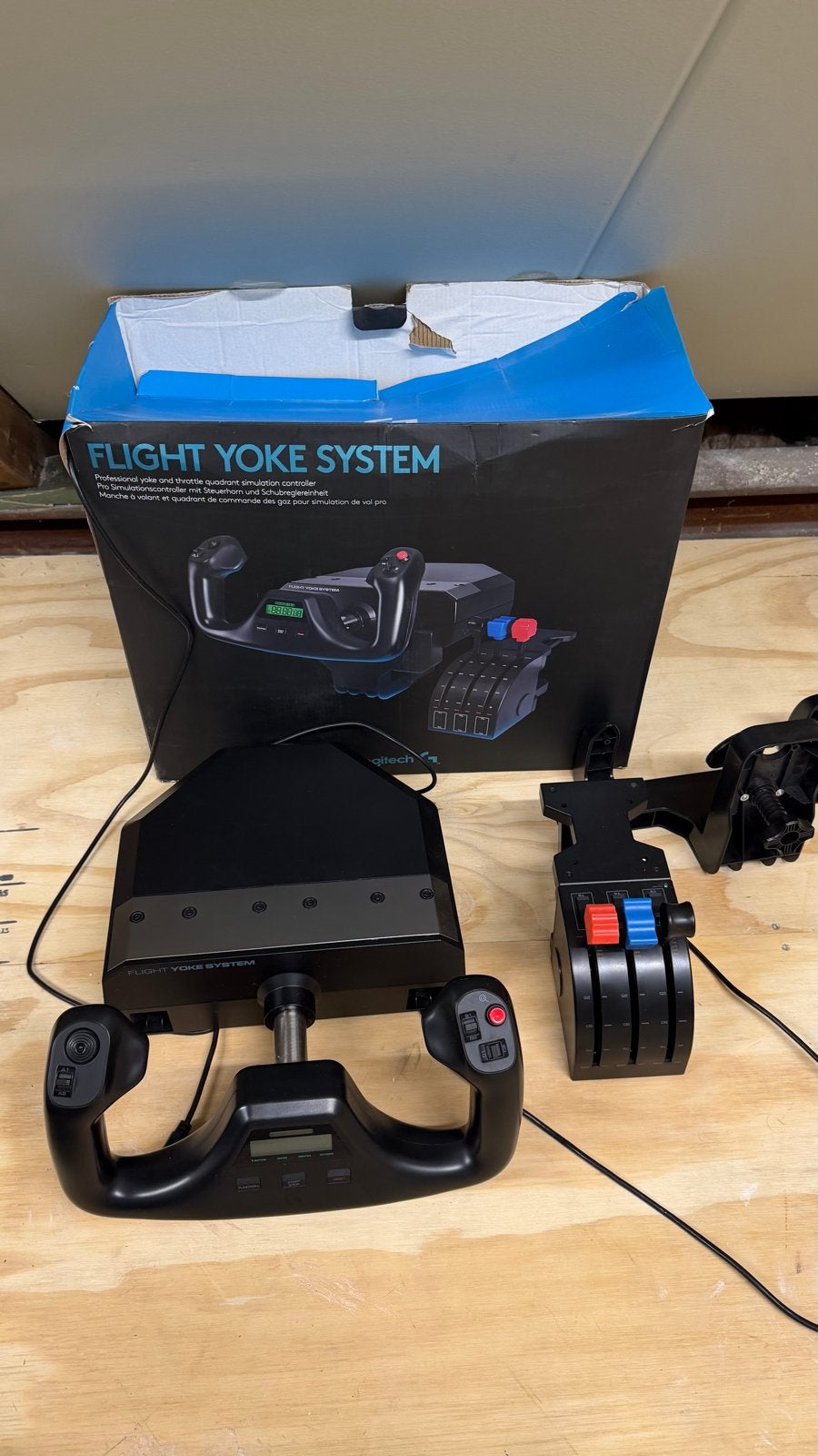 Logitech Flight Yoke System - Vliegsimulator Controller, Gebruikt, 1 speler, Ophalen of Verzenden, Vanaf 7 jaar