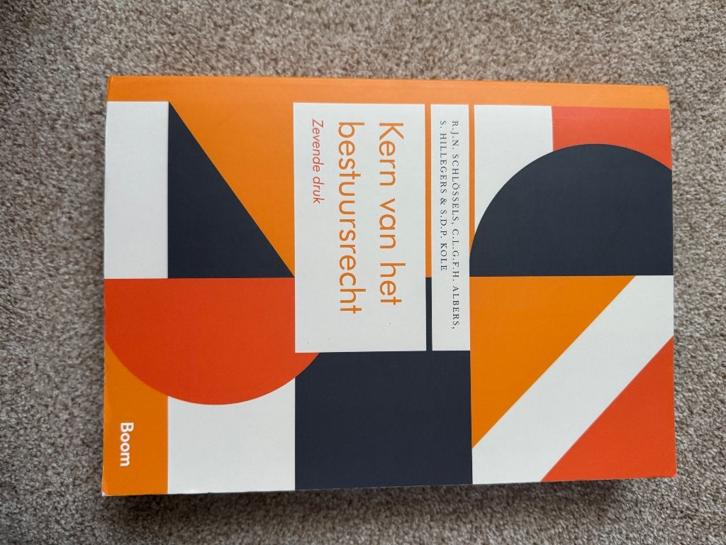 Kern van het bestuursrecht 7e druk, Boeken, Boom, Ophalen of Verzenden, Alpha, WO