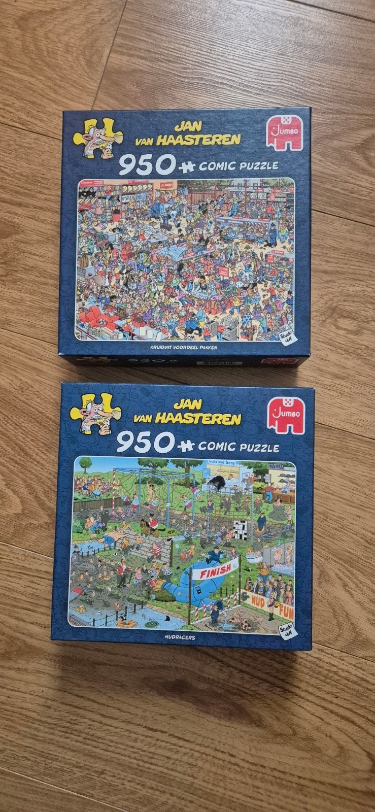 Jan van Haasteren Puzzels 950 stukjes - 2 stuks, Hobby en Vrije tijd, Denksport en Puzzels, Verzenden, 500 t/m 1500 stukjes, Zo goed als nieuw