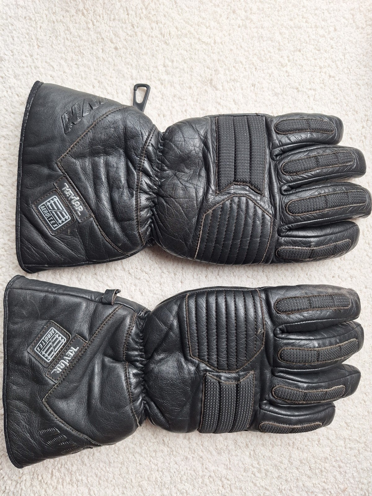 Zwarte Kevlar Motorhandschoenen - Maat L, Ophalen of Verzenden, Tweedehands, Handschoenen