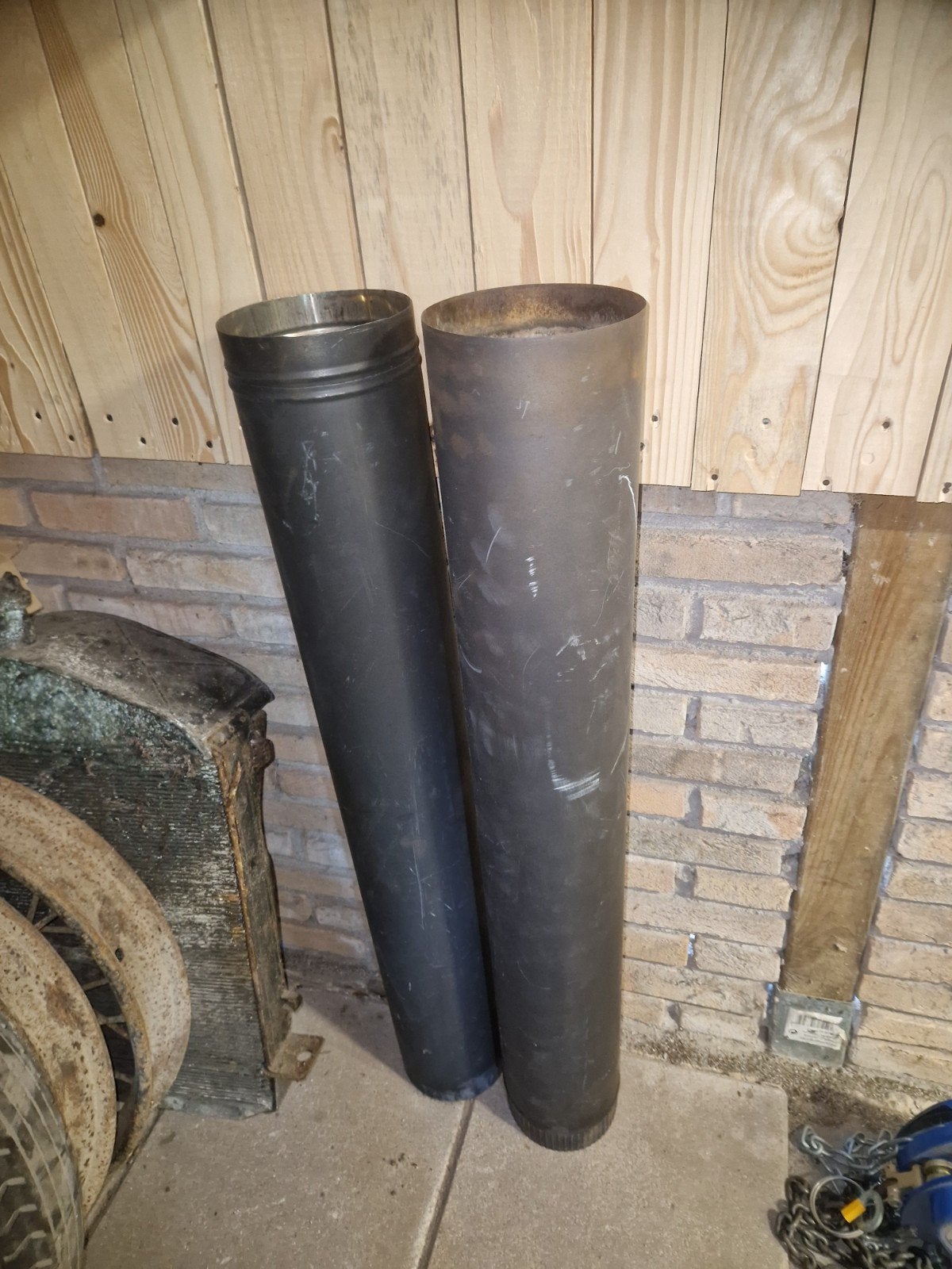 RVS Kachelpijpen rnd 150, 1000mm lang, Ophalen