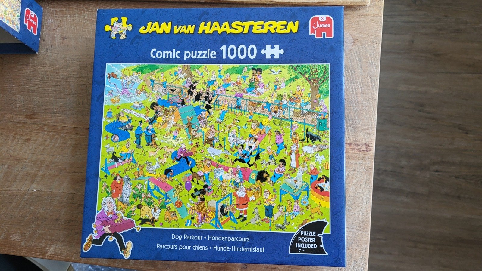 Jan van Haasteren puzzel 1000 stukjes Hondenparcours compl., Ophalen of Verzenden, 500 t/m 1500 stukjes, Zo goed als nieuw