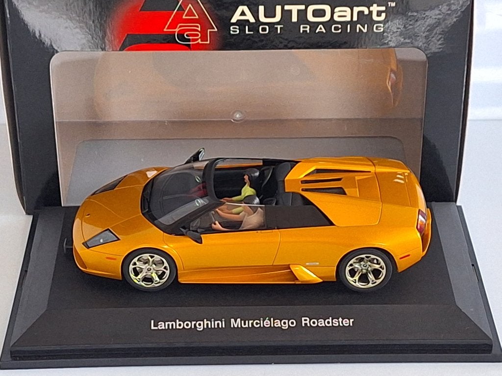 Autoart 1:24  Lamborghini Murcielago Roadster Goud, Overige merken, Racebaan, Autoart, Nieuw