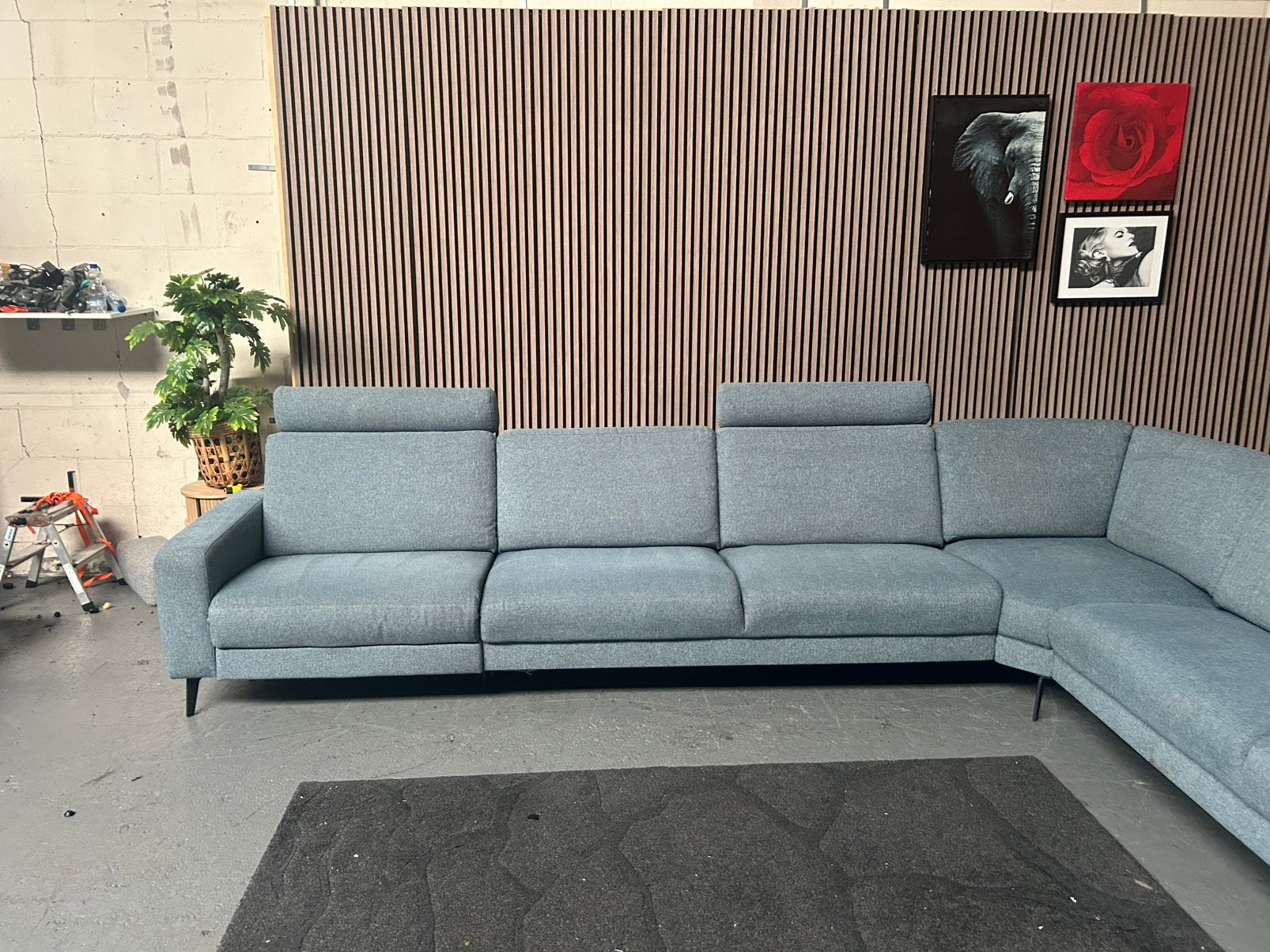 GRATIS LEVERING Elektrische XXL Hoekbank 400X294 GEREINIGD, Hoekbank, 300 cm of meer, Ophalen of Verzenden, Zo goed als nieuw