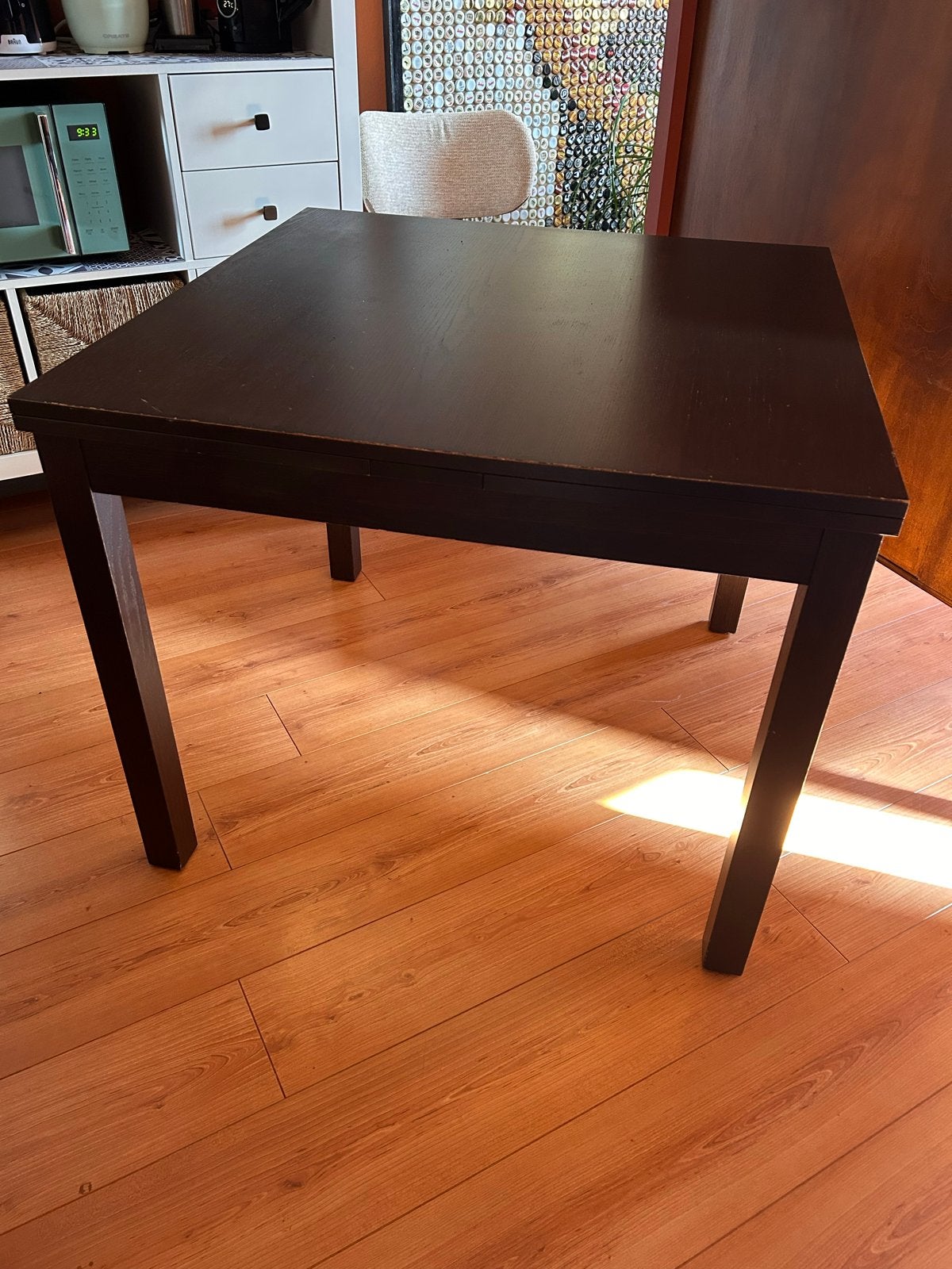 Ikea Bjusrta extendable table/ uitschuifbare eettafel, Ophalen, Gebruikt, 100 tot 150 cm, 50 tot 100 cm