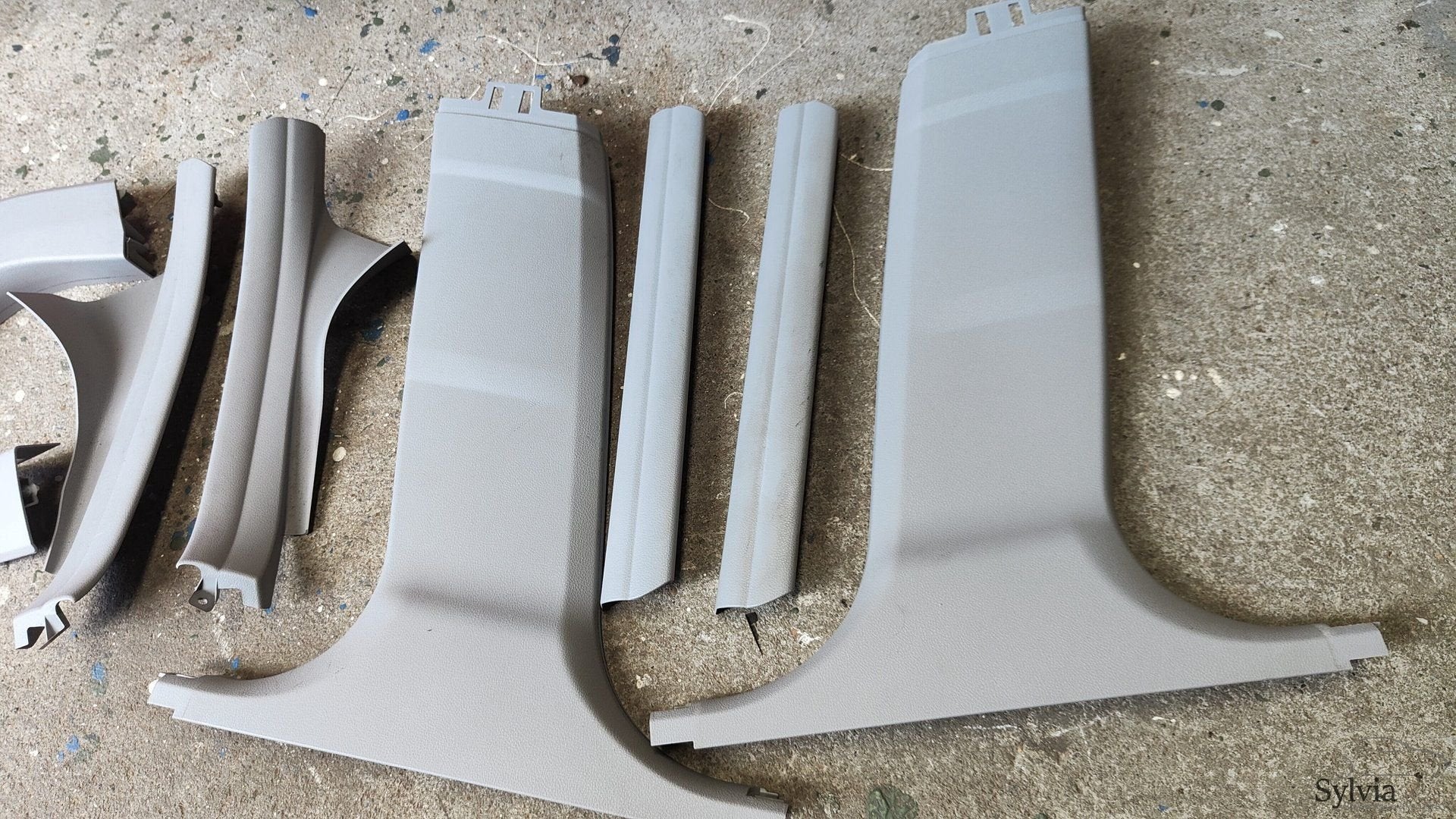 Afdekking zijbekleding set B stijl en dorpel binnen kleur gr, Auto-onderdelen, Gebruikt, -, -, Ophalen of Verzenden