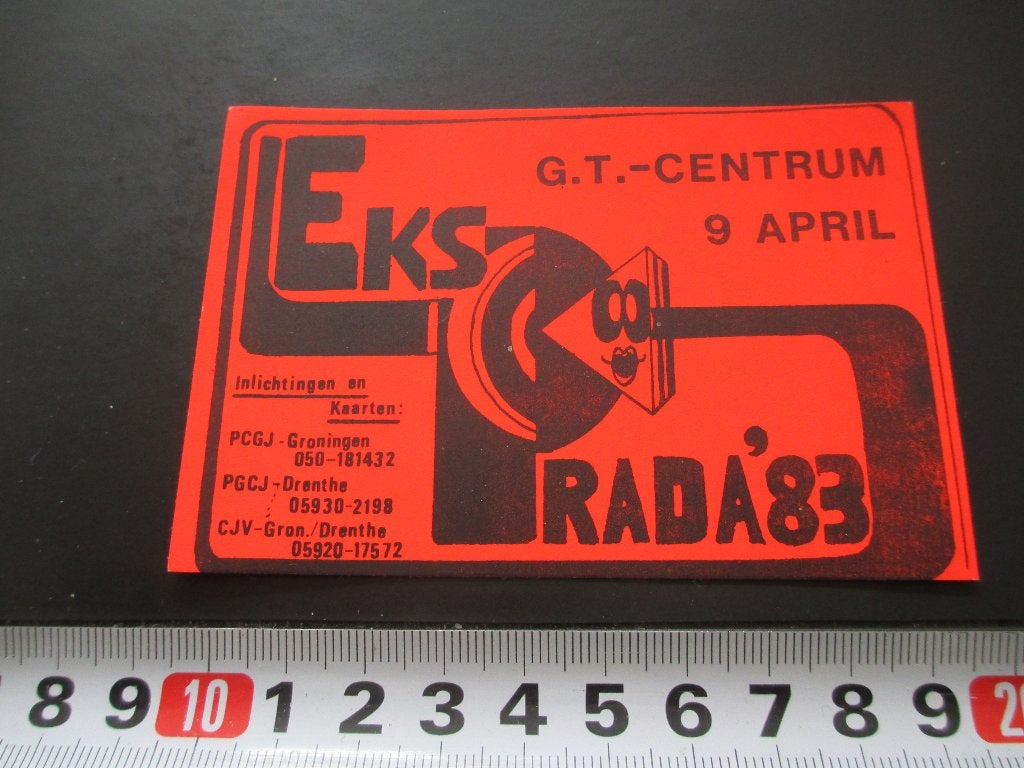 sticker EKS RADA'83 G.T. Centrum  Groningen Drenthe *, Ophalen of Verzenden, Zo goed als nieuw