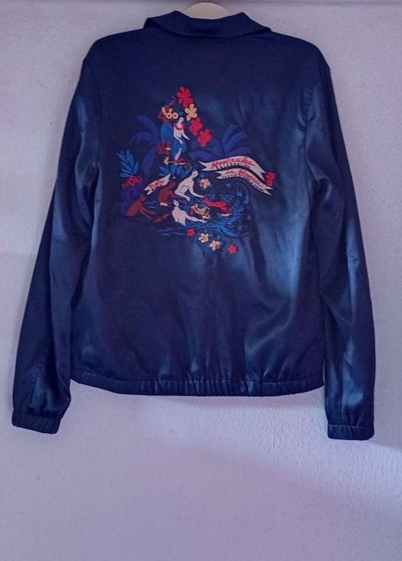 Scotch & Soda x Keoni bomber bomberjack satijn S, Blauw, Ophalen of Verzenden, Zo goed als nieuw, Scotch & Soda