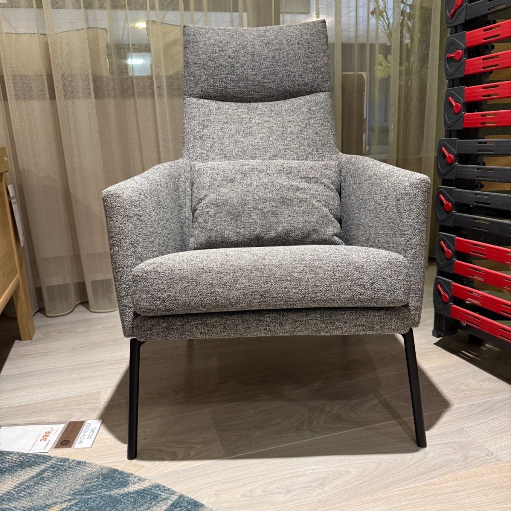 Fauteuil Signo - Stof Grijs - IN.HOUSE, Huis en Inrichting, Fauteuils, Niet ingevuld, Niet ingevuld, Niet ingevuld