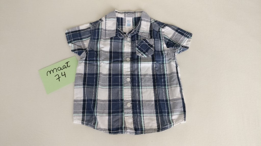 Baby overhemd C&A maat 74, Kinderen en Baby's, C&A, Ophalen of Verzenden, Zo goed als nieuw, Overhemdje of Bloesje