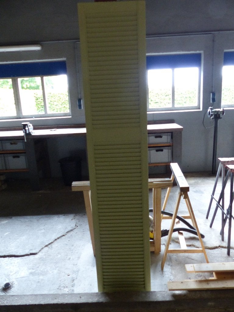 Louvredeur, 4 stuks, Doe-het-zelf en Verbouw, Deuren en Horren, Ophalen, Minder dan 80 cm, Binnendeur, Zo goed als nieuw