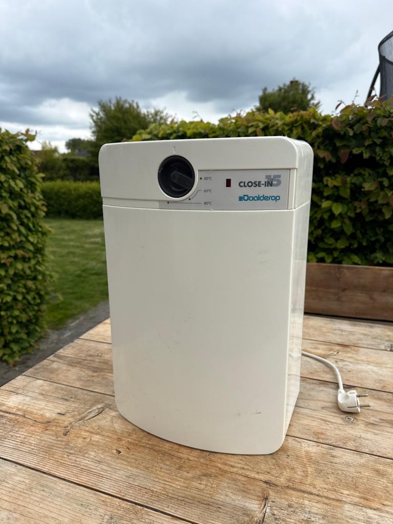 Close-in 15 ltr boiler Daalderop, Gebruikt, Aardgas, Minder dan 20 liter, Boiler