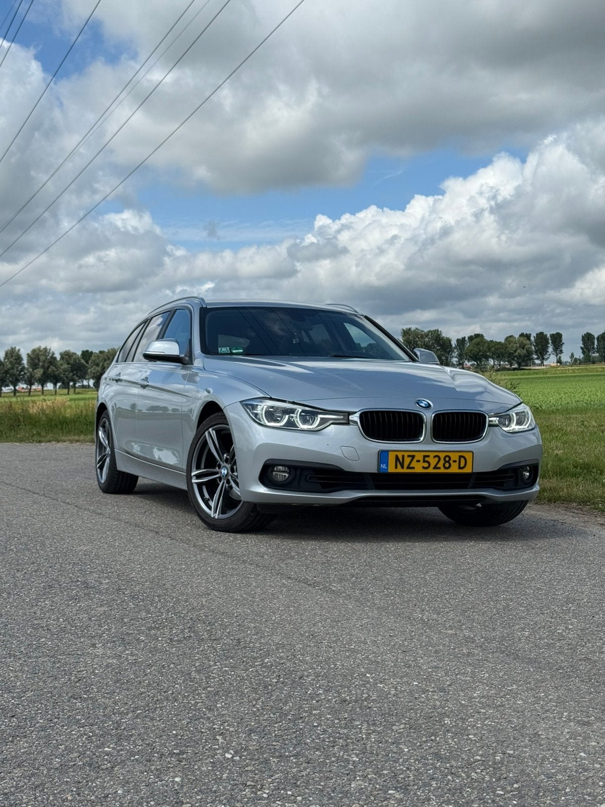 BMW 3-Serie 320i 184pk Aut 2017 Grijs, Auto's, BMW, 1998 cc, 4 cilinders, Origineel Nederlands, Stationwagon