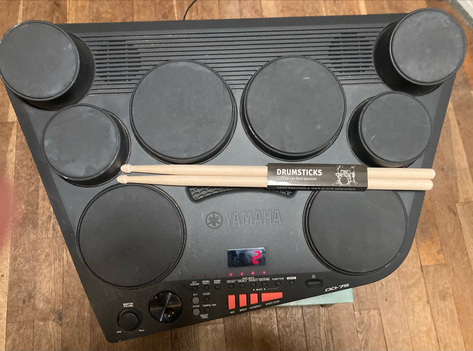 Yamaha DD-75 Digitale Drums met drumstokken, Muziek en Instrumenten, Ophalen of Verzenden, Gebruikt, Yamaha, Elektronisch
