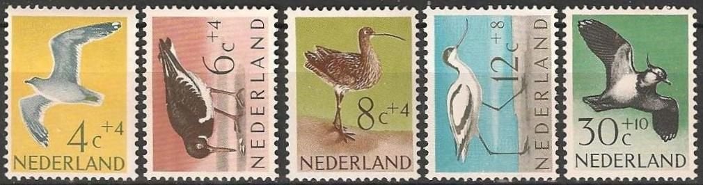 Zomer vogel serie 752 - 756 XX. ADV. no.34 K., Verzenden, Na 1940