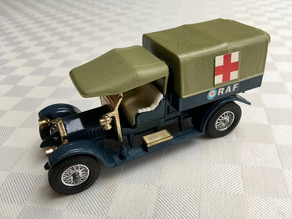 Miniatuurauto 'Crossley R.A.F. Tender' uit 1918 (Matchbox), Ophalen of Verzenden, Zo goed als nieuw, Auto, Matchbox