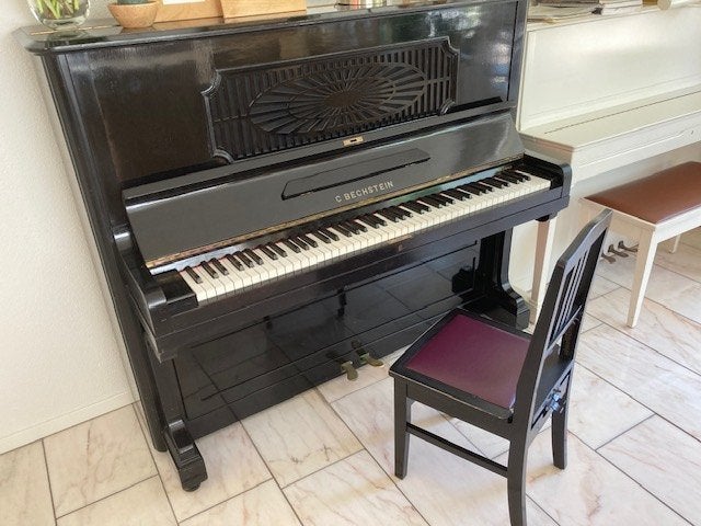 Antieke Jugendstil pianostoel "Beethoven", Ophalen