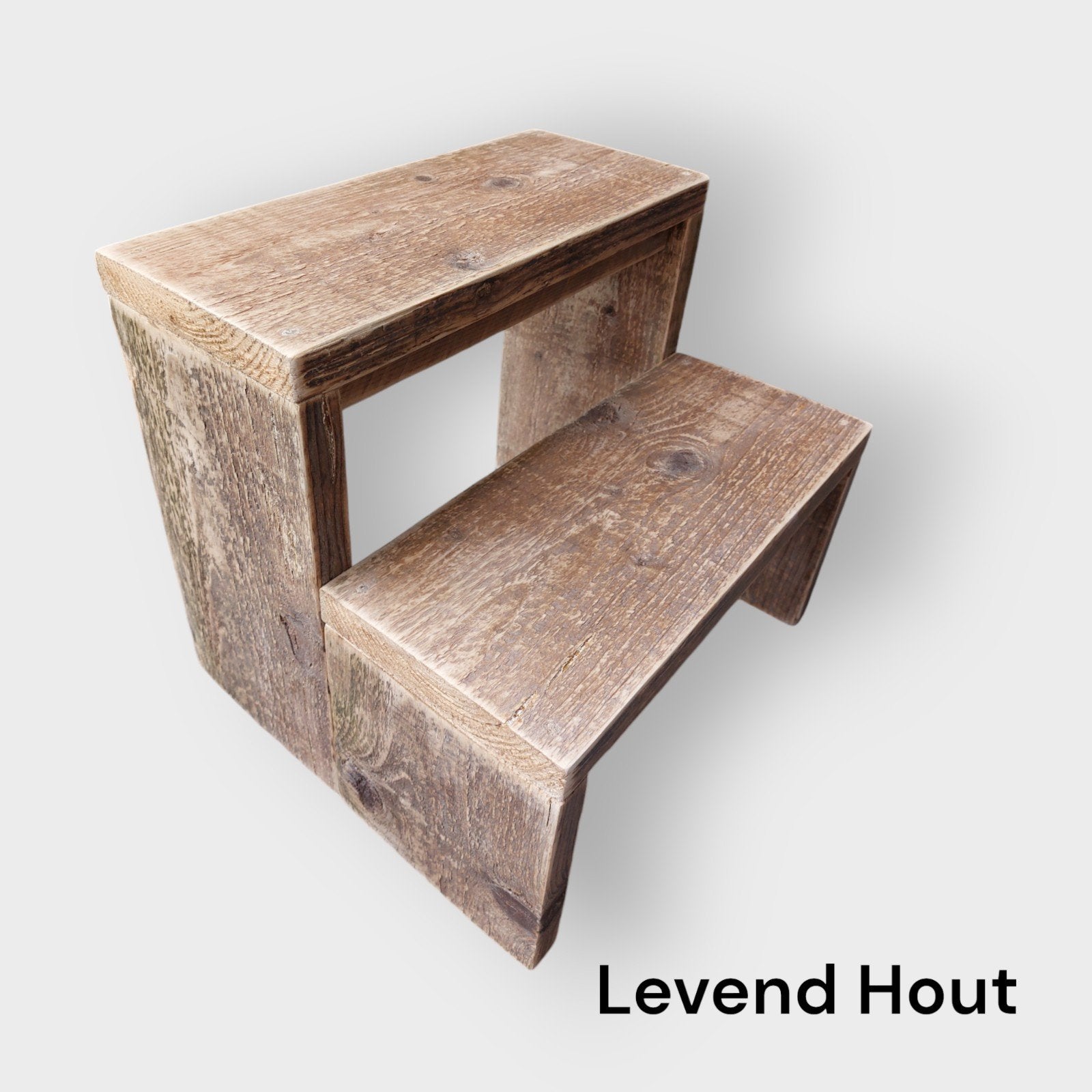 Houten opstapje trapje van gebruikt steigerhout, Ophalen of Verzenden, Gebruikt, Hout