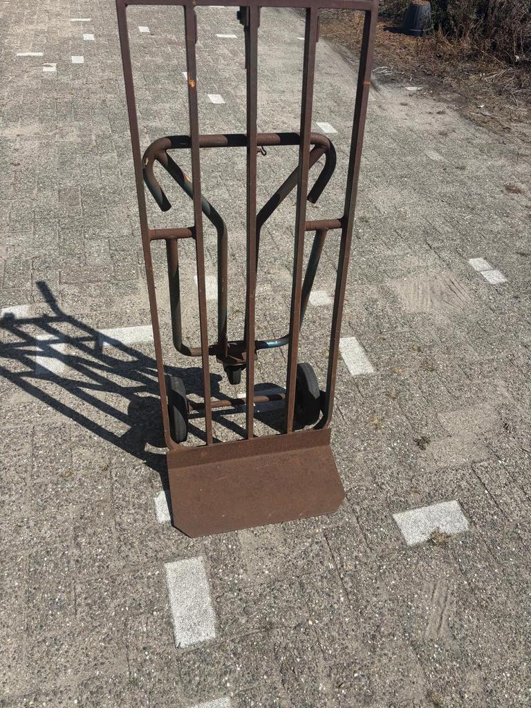 Stevige transportkar / magazijnkar te koop, 100 liter of meer, Ophalen of Verzenden, Zo goed als nieuw, Transportkar