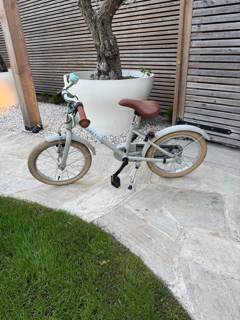 Veloretti Kinderfiets Maxi - Pebble Grey beige, Fietsen en Brommers, Ophalen, Zo goed als nieuw, Terugtraprem, 16 tot 20 inch