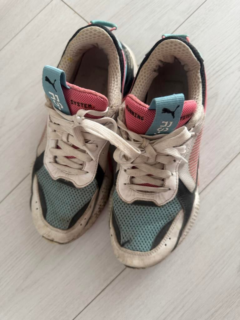 Puma RS-X sneakers, gedragen, Ophalen, Gedragen, Wit, Sneakers of Gympen