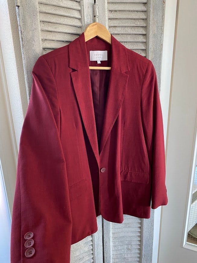 NIEUW! COSTES prachtige blazer maat 36, Kleding | Dames, Ophalen of Verzenden, Zo goed als nieuw, Maat 36 (S), Rood