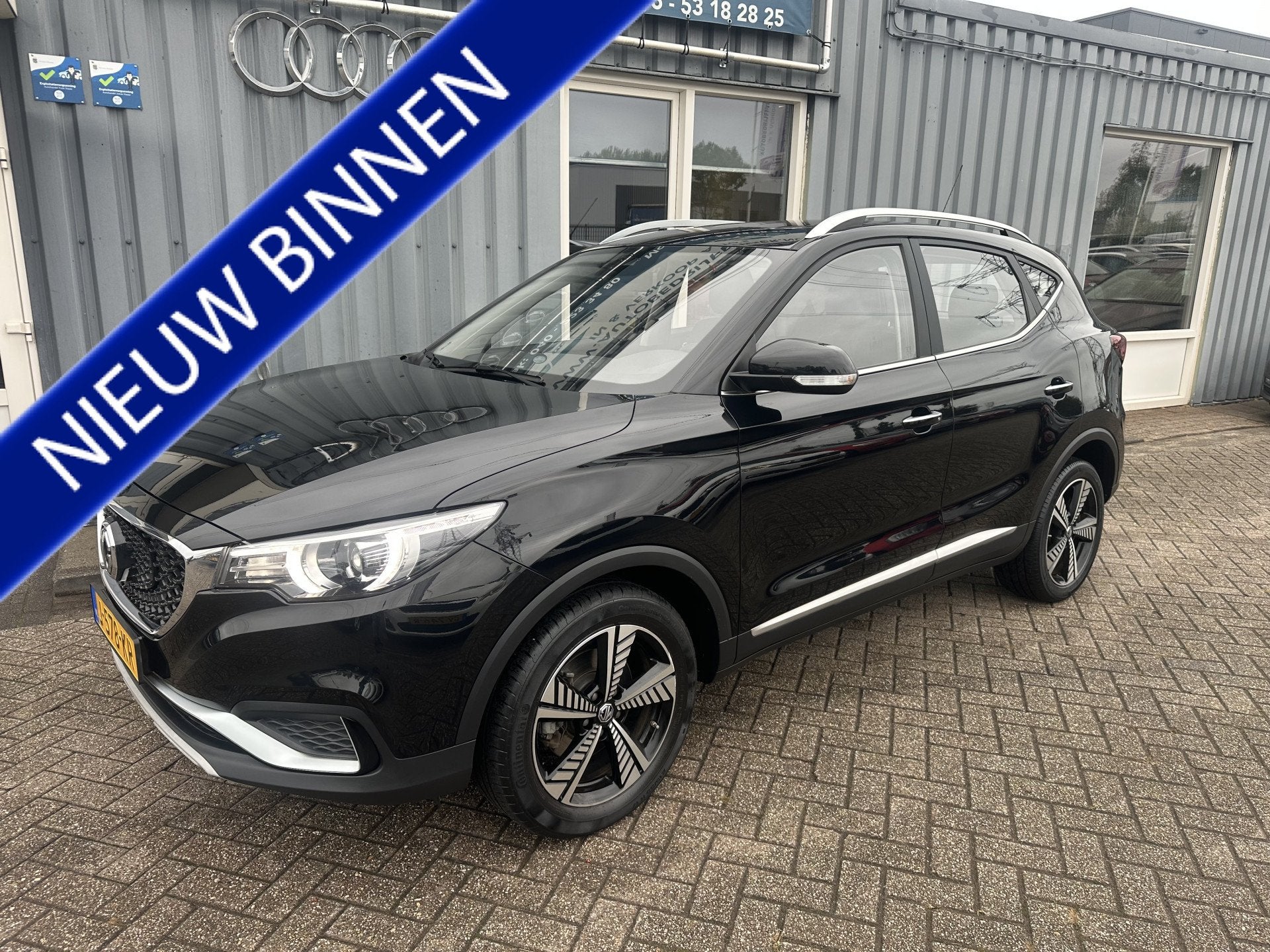 MG Mg Zs EV Luxury 45 kWh panoramadak (bj 2020, automaat), Auto's, Gebruikt, Zwart, 143 pk, 1507 kg