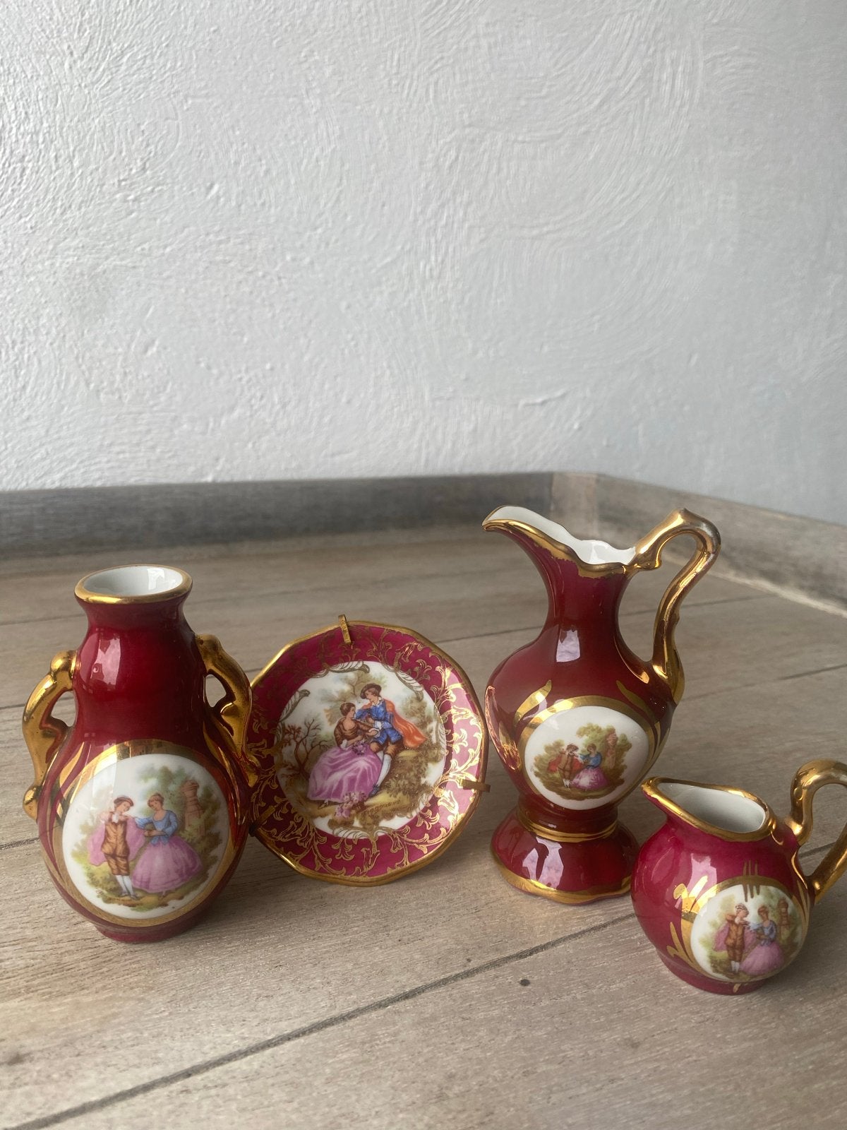 Compleet Limoges France miniatuur setje, zeer nette staat, Antiek en Kunst, Ophalen