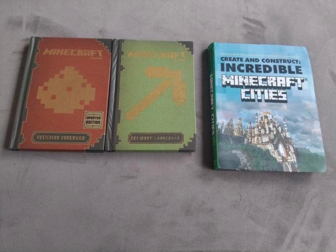 Minecraft boeken 3x engels redstone handbook beginner's mine, Ophalen of Verzenden