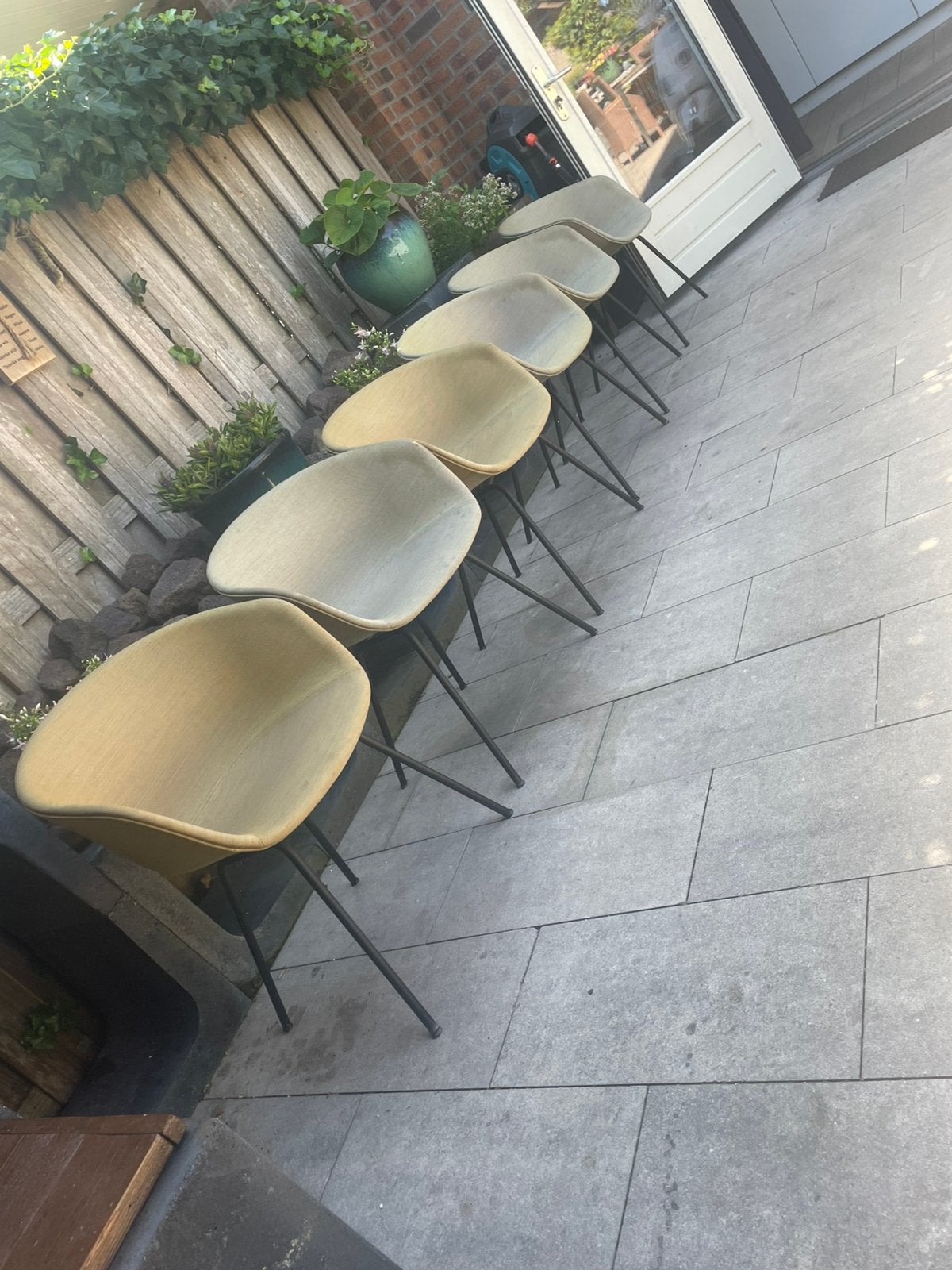 Mooie eetkamer (kuipstoelen) 6 stuks, Ophalen, Zo goed als nieuw, Vijf, Zes of meer stoelen