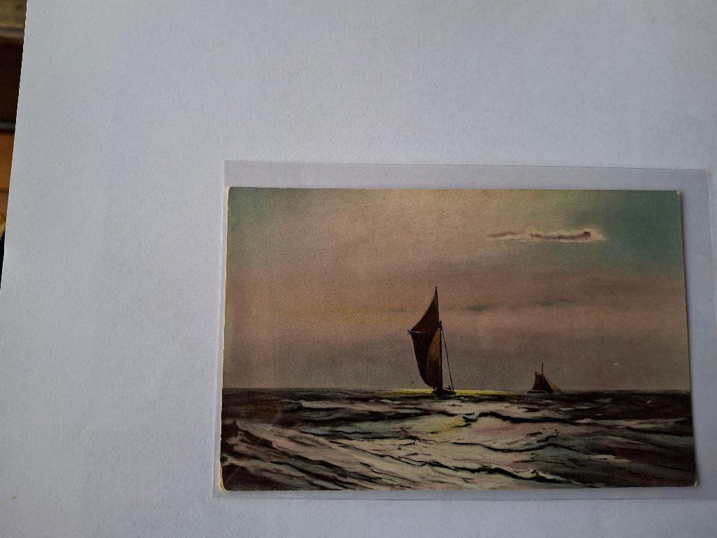 Prent kaart jaren 30, Verzamelen, Foto's en Prenten, Gebruikt, Ophalen of Verzenden, Voor 1940, Prent