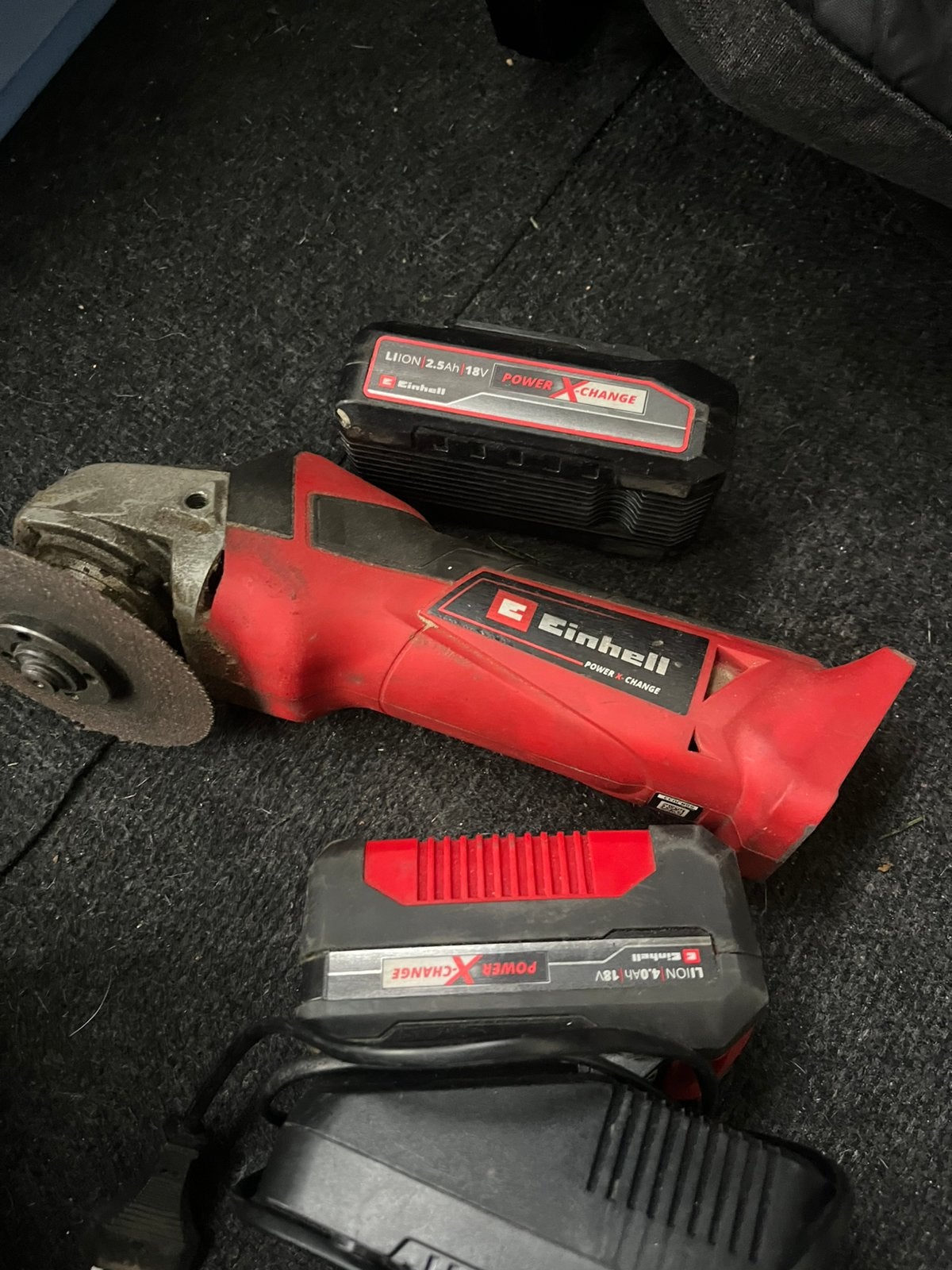 Einhell accu haakseslijper, Verzenden, Gebruikt