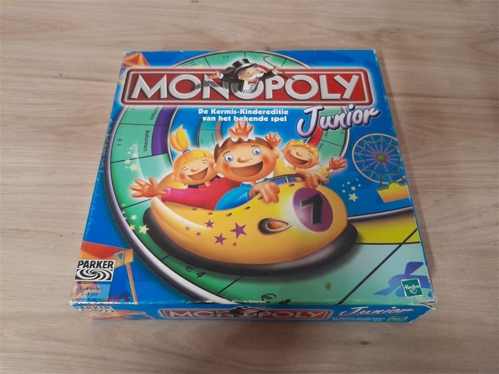 Monopoly junior Kermis - s1530, Hobby en Vrije tijd, Gezelschapsspellen | Bordspellen, Verzenden, Zo goed als nieuw
