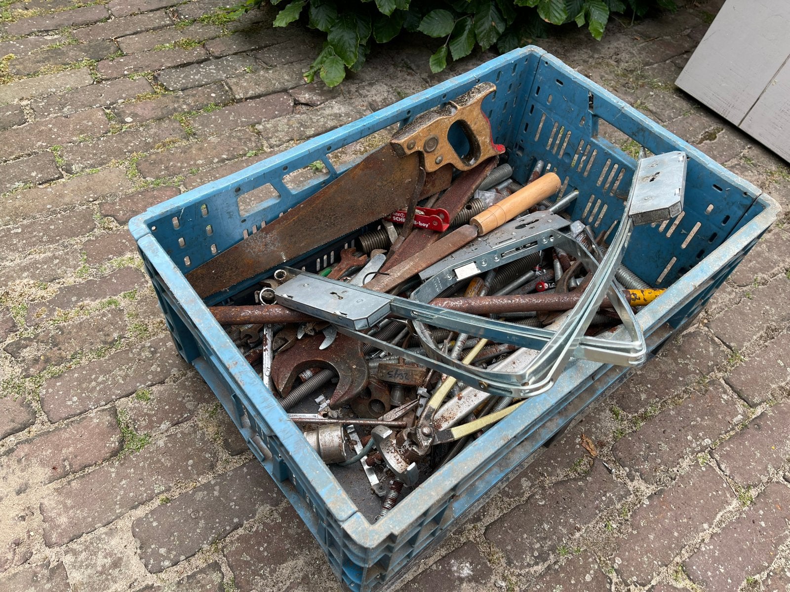 GRATIS! Oud ijzer en diverse metalen onderdelen, Ophalen, Gebruikt