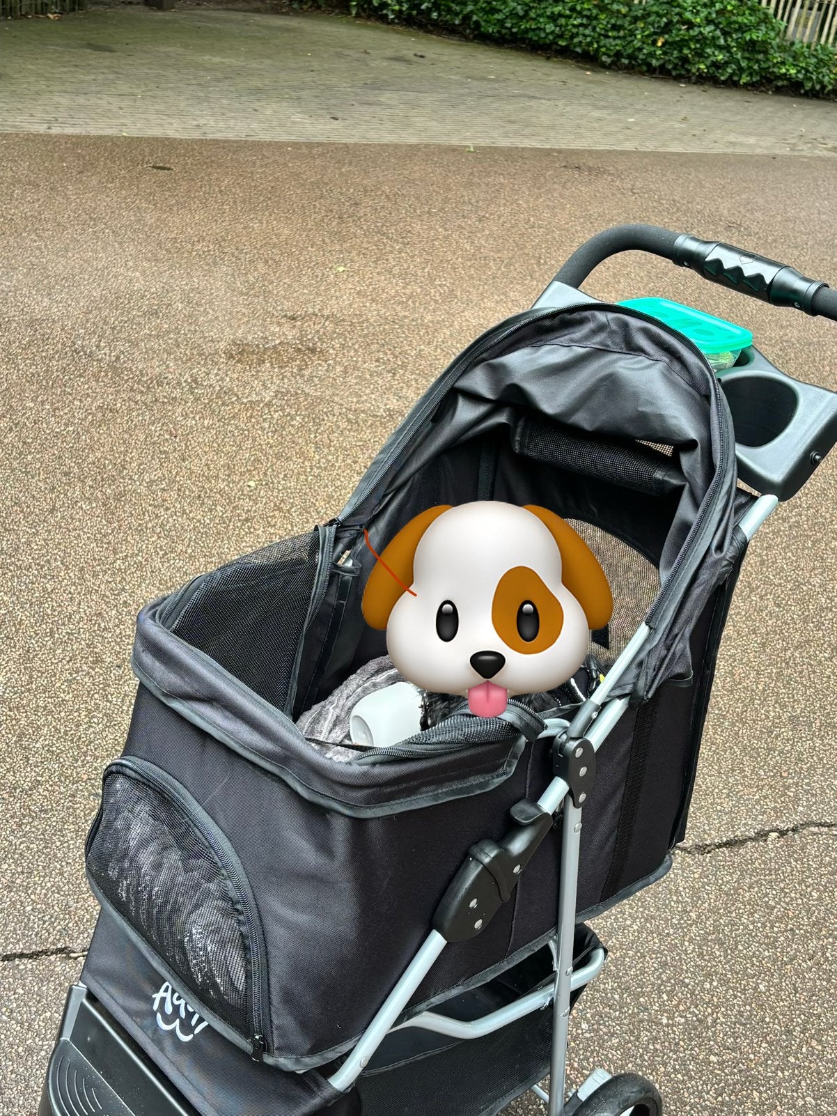 Honden buggy, Ophalen, Gebruikt