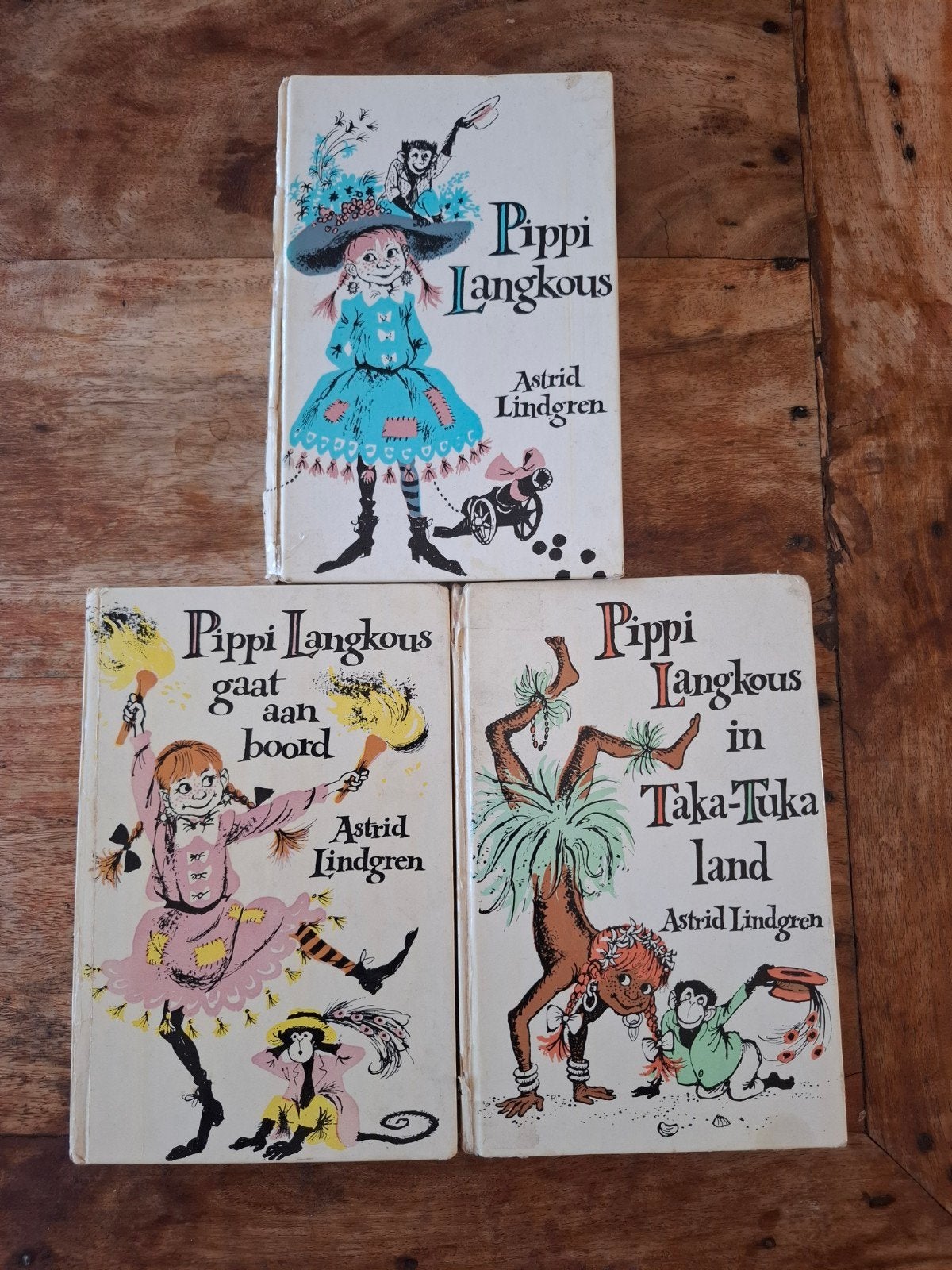 Pippi Langkous boeken - Astrid Lindgren (3 stuks), Boeken, Ophalen of Verzenden, Gelezen, Astrid Lindgren, Fictie algemeen