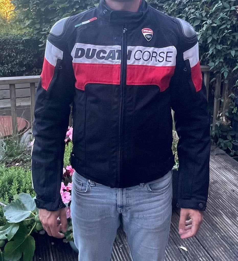 Ducati textiel motorjas (maat 48), Motoren, Ophalen of Verzenden, Tweedehands, Jas | textiel