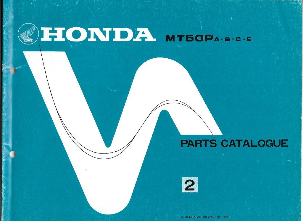 Honda MT50 P A, B, C, E Parts List Holland (1825z) bromfiets, Fietsen en Brommers, Handleidingen en Instructieboekjes, Verzenden