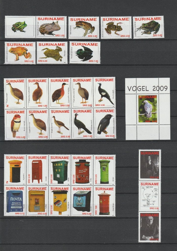 Suriname 2009, complete jaargang, Postfris., Postzegels en Munten, Verzenden, Postfris