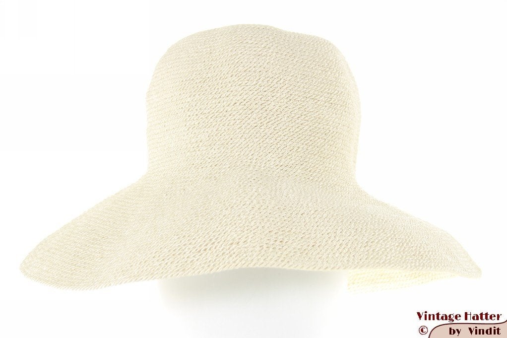 Flexibele dameshoed The Mad Hatter vormbaar ivoorwit 56-57, 56 of 57 cm (M, 7 of 7⅛ inch), Hoed, The MadHatter Amsterdam, Nieuw