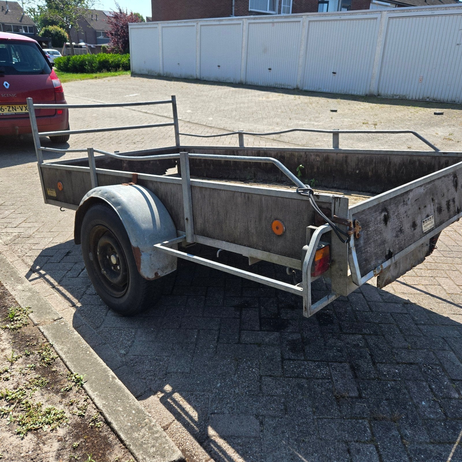 Aanhanger opknapper basis goed geen kenteken ombouwen 750kg, Auto diversen, Aanhangers en Bagagewagens, Ophalen of Verzenden, Gebruikt