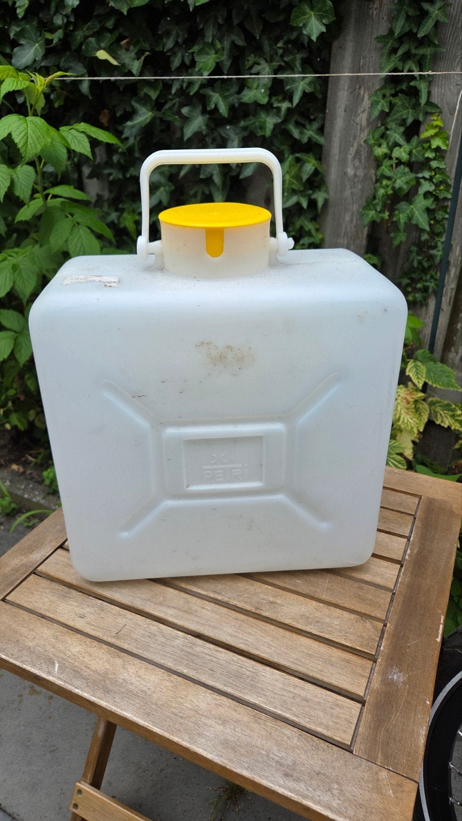 Witte jerrycan voor drinkwater - 5 liter, Ophalen of Verzenden, Gebruikt