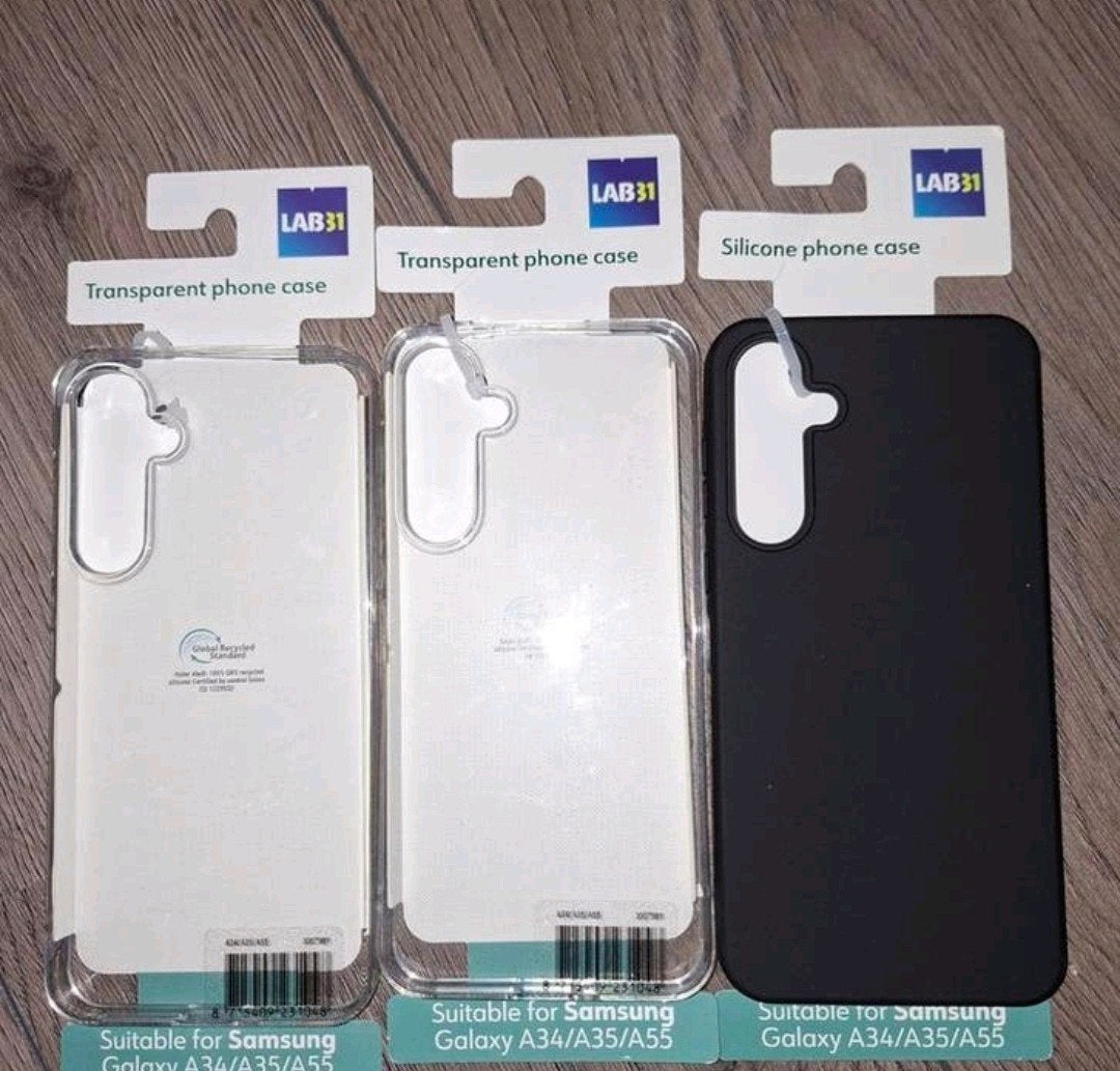 Set van 3 telefoonhoesjes voor Samsung Galaxy A34/A35/A55, Ophalen of Verzenden, Nieuw, Frontje of Cover
