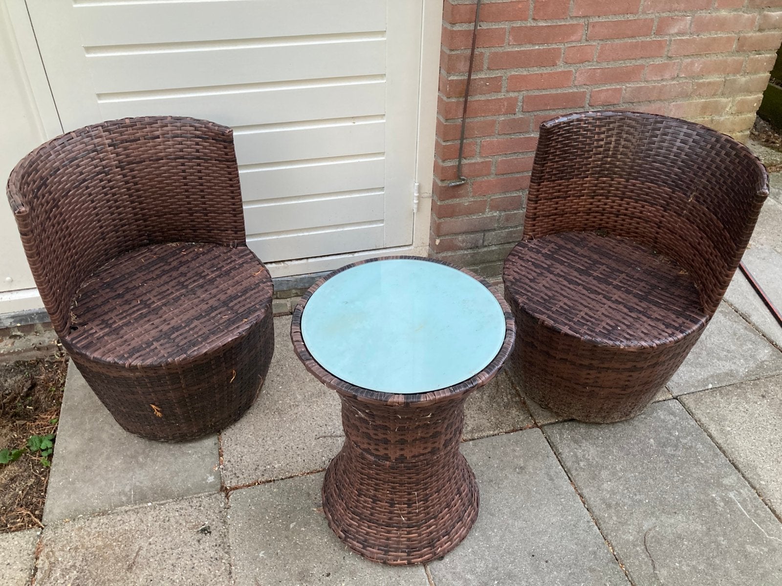 Tuinsetje voor buiten, Ophalen, Zo goed als nieuw, 2 zitplaatsen